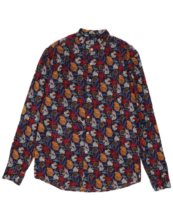 Bread & Buttons Mens Shirt XL Multicoloured Animal Print Cotton