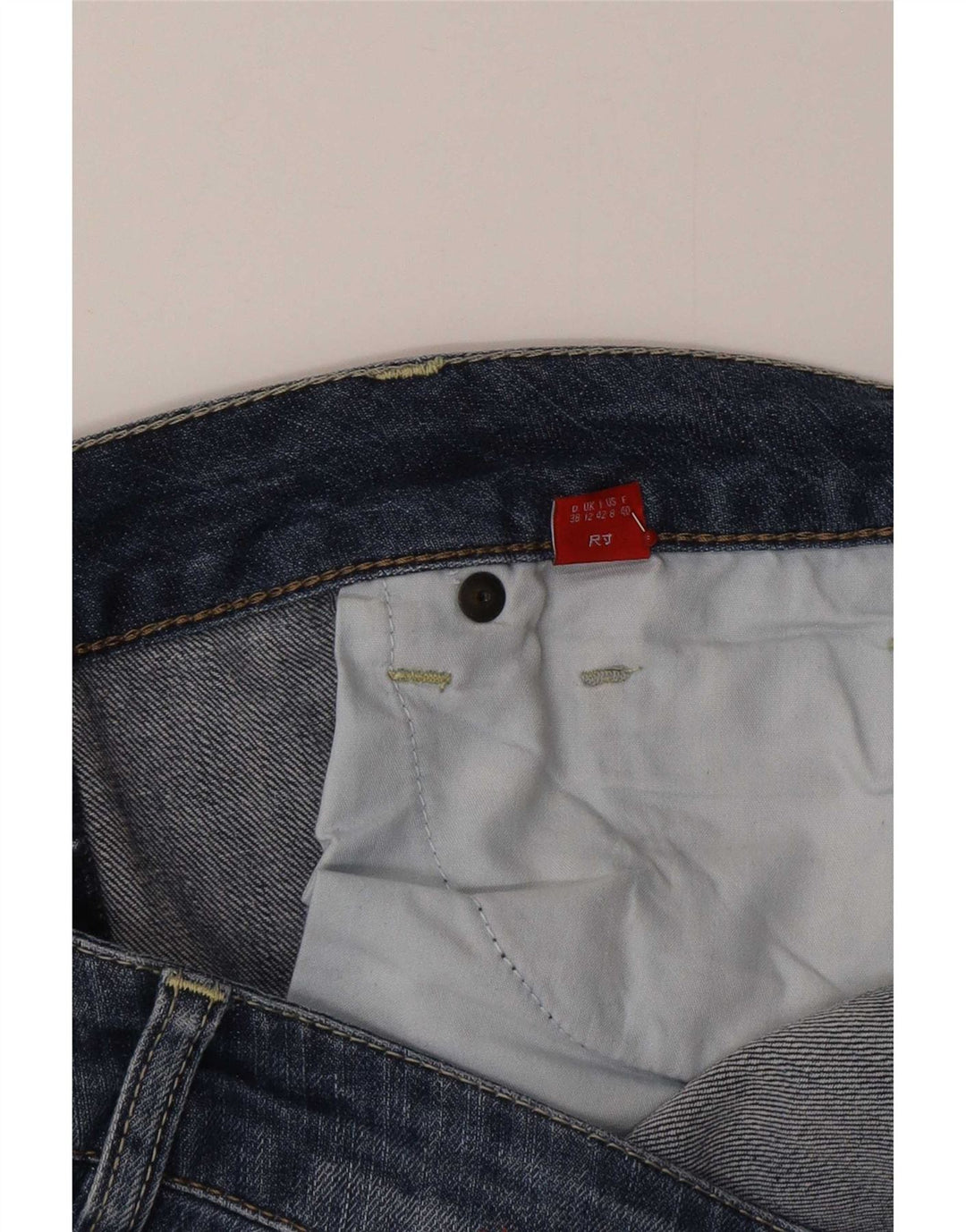 Esprit Jean bootcut taille basse pour femme UK 12 Medium W32 L34 Bleu