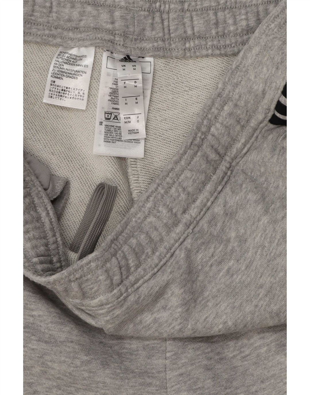 Adidas Pantalon de Survêtement Homme Gris Moyen Coton
