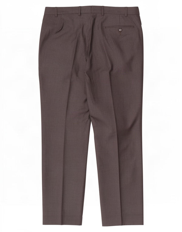 Marks & Spencer muške autograph hlače ravnog odijela W36 L31 Siva vuna