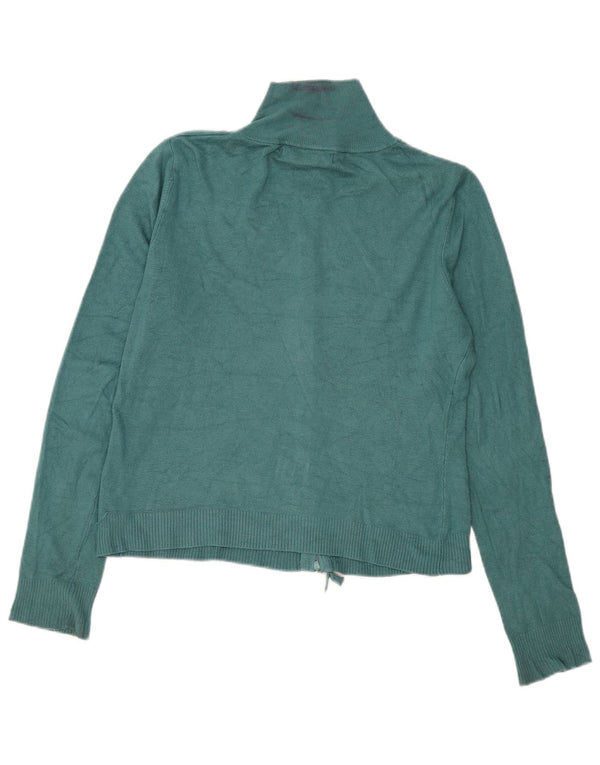 Zara Womens Cardigan Sweater UK 18 XL Green Rayon