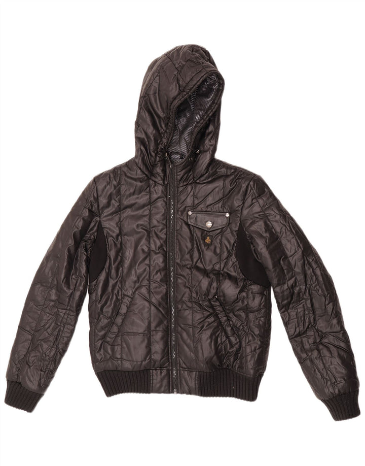 Refrigiwear Boys Hætte Bomber Polstret Jakke 13-14 år Sort Polyester