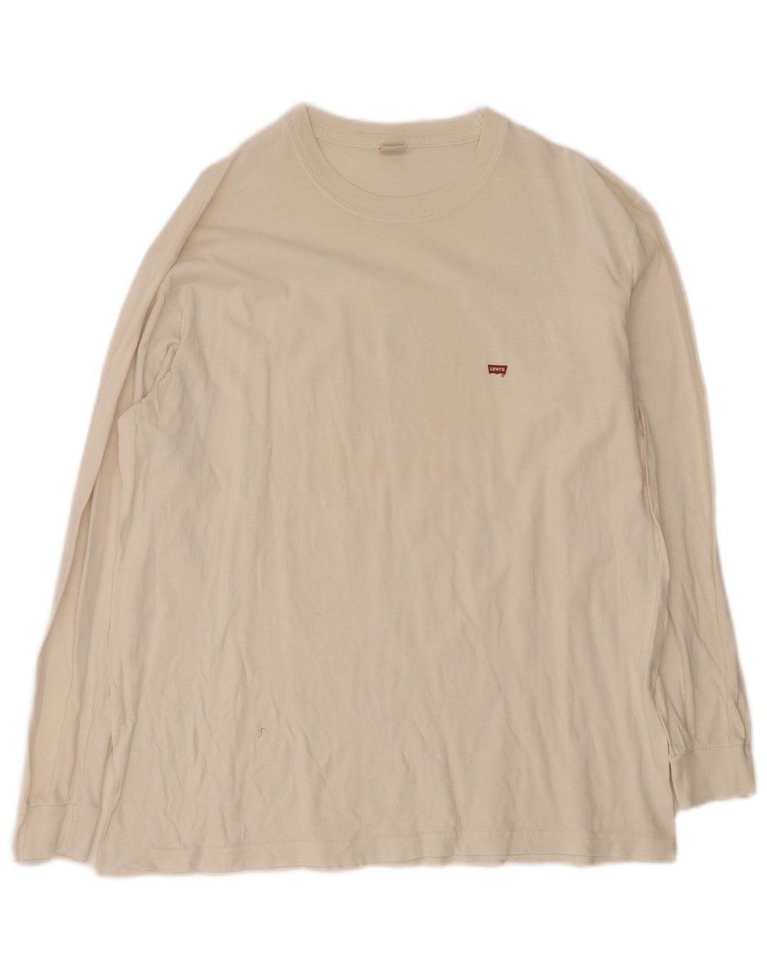 Levi's Mens Top Long Sleeve Large White Cotton