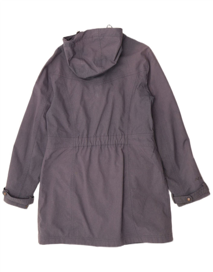 Berghaus Womens Hooded Raincoat UK 12 Medium Blue Polyamide
