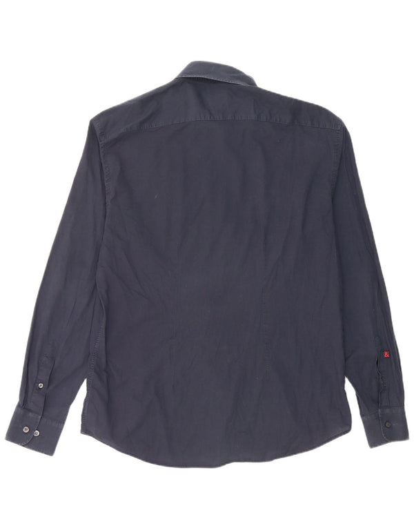 Camicia Slim Fit da Uomo Dolce & Gabbana IT 54 XL Cotone Blu Navy