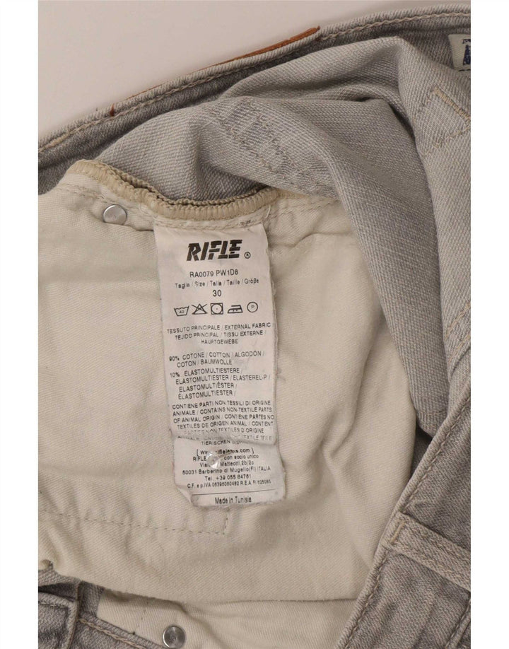 Jeans slim da donna Rifle W30 L30 cotone grigio