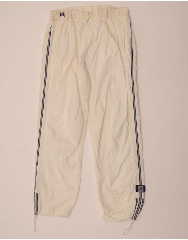 Adidas Mens Waterproof Trousers Large Off White Polyamide