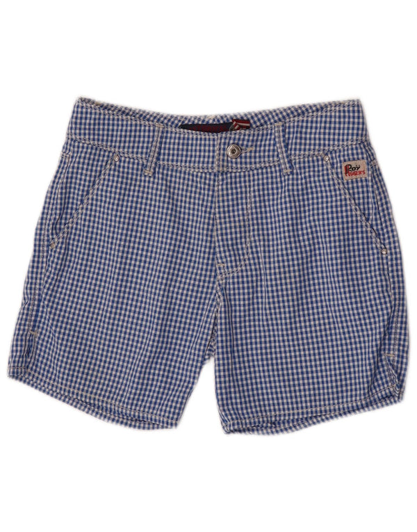 Roy Rogers Short Chino Garçon 11-12 Ans W26 Bleu Vichy Polyamide