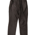 Calça feminina de couro Lanvin IT 40 pequena W28 L27 preta