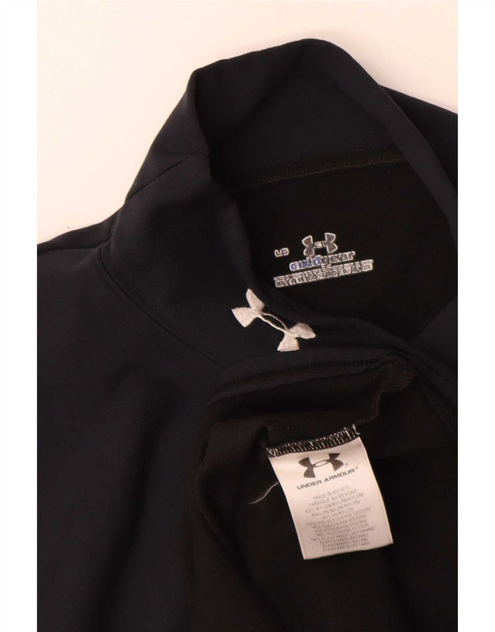 Under Armour Mens Cold Gear Top manica lunga grande nylon nero