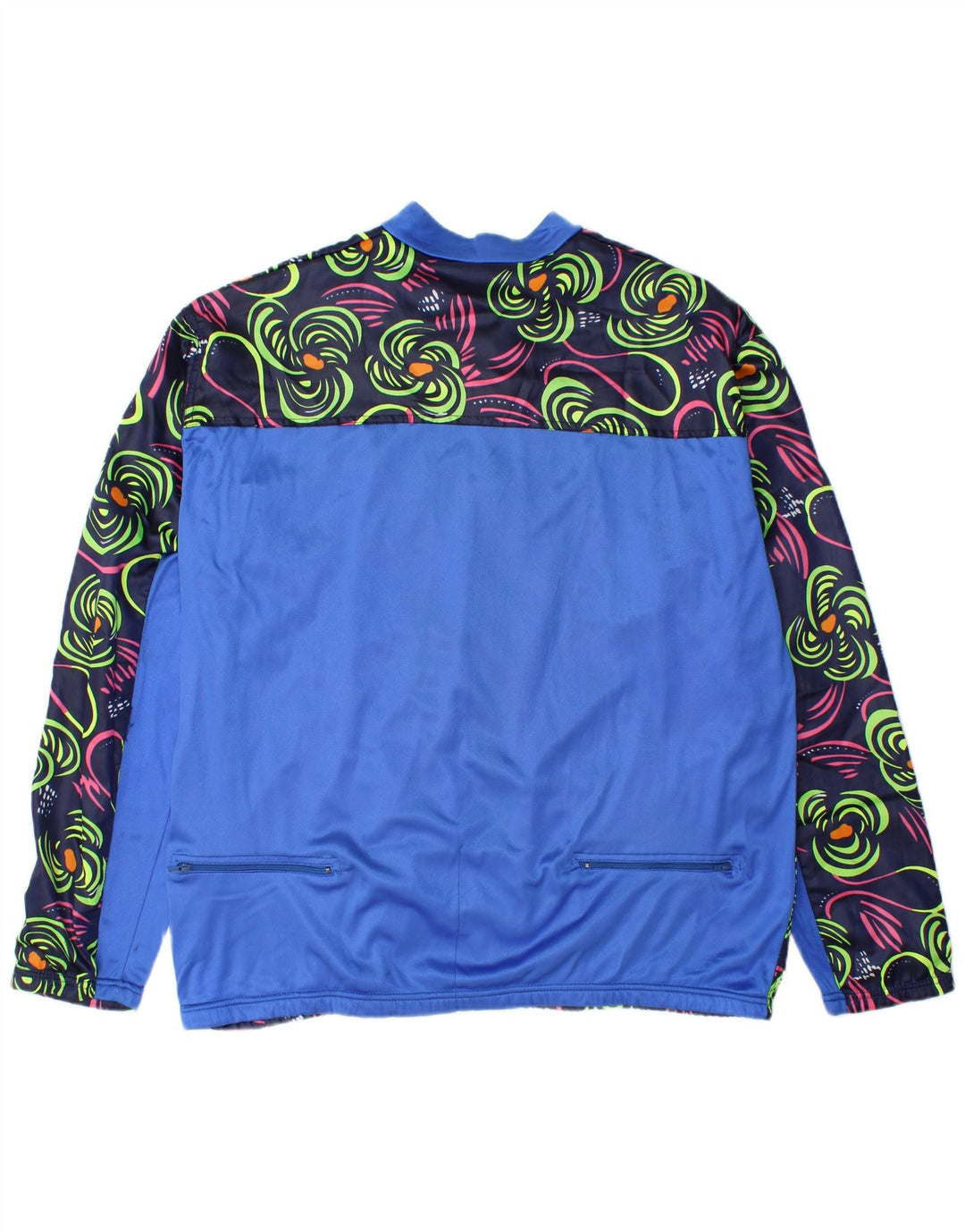 Giacca da ginnastica da uomo Castelli di grandi dimensioni in nylon floreale blu navy