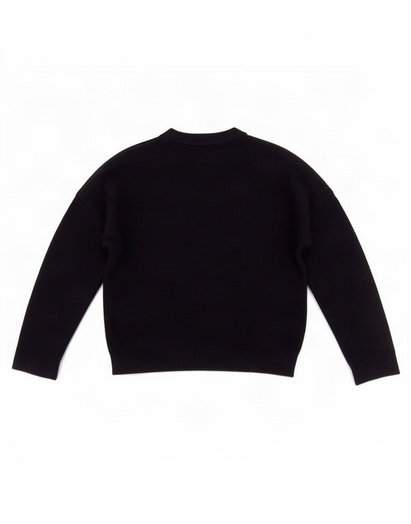 Zara Pull surdimensionné à col roulé pour femme UK 10 Petit Bleu marine