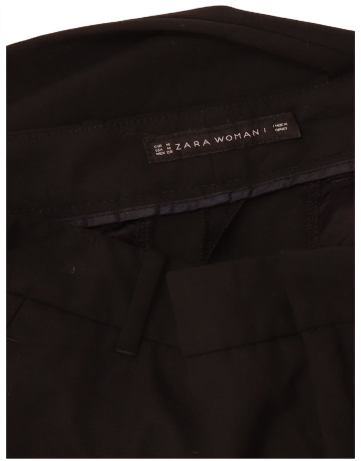 ZARA Womens Slim Chino Trousers Medium W28 L26 Black