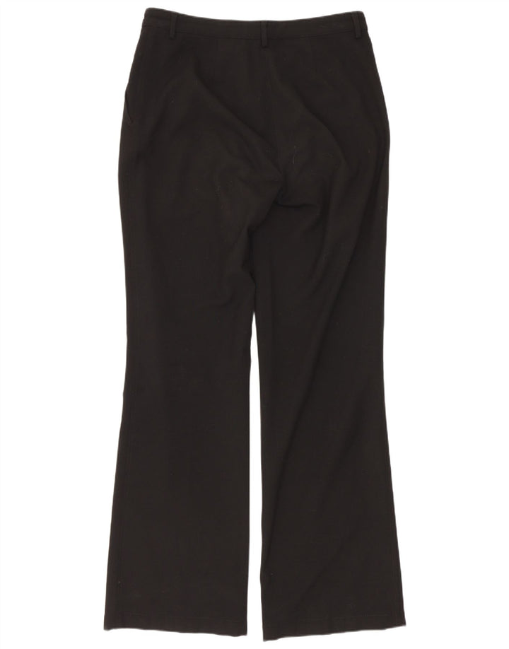 Armani Womens Bootcut Casual Trousers UK 12 Medium W28 L30 Black Polyester