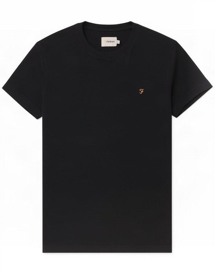 Farah Mens T-Shirt Top Medium Navy Blue Cotton