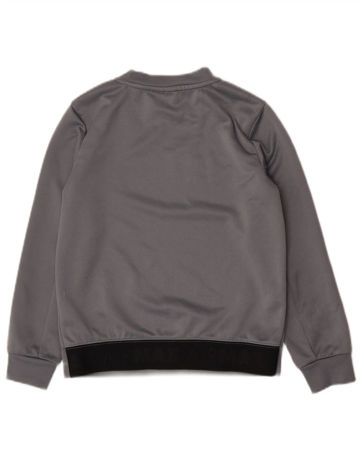 Nike Boys Graphic Sweatshirt Jumper 8-9 Years Small  Grey Polyester