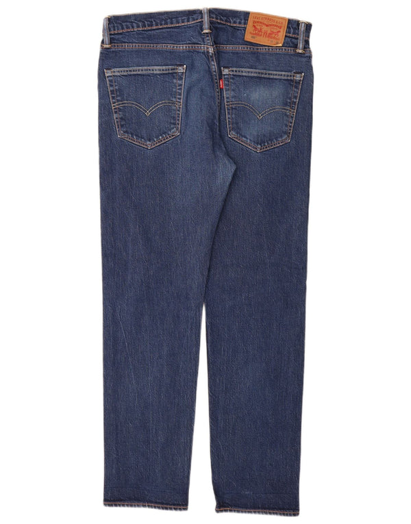 Levi's Uomo 502 Jeans affusolati slim W33 L32 Cotone blu