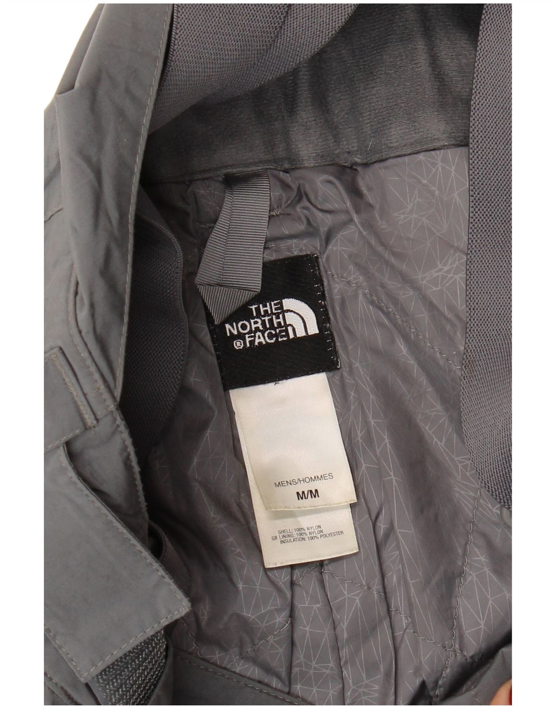 Мужские комбинезоны The North Face, лыжные брюки, нейлон среднего серого цвета