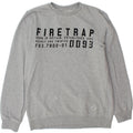 FIRETRAP Womens Graphic Sweatshirt Jumper UK 16 Large Grey Cotton Vintage Firetrap and Second-Hand Firetrap from Messina Hembry 
