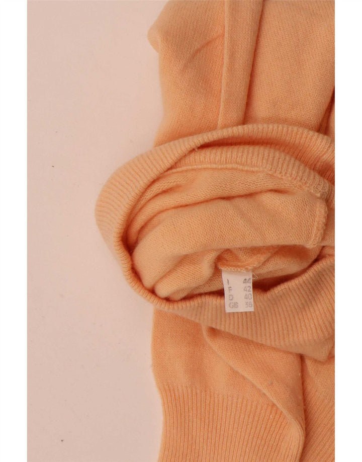 Vintage Womens Turtle Neck Jumper Sweater IT 44 Medium Orange Wool