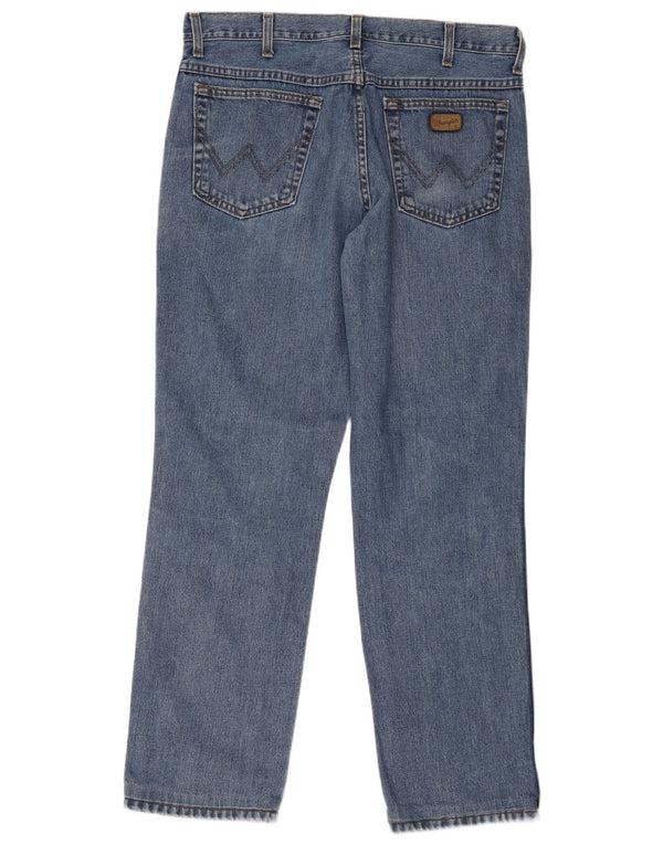 Wrangler Straight Jeans til mænd W36 L34 blå bomuld