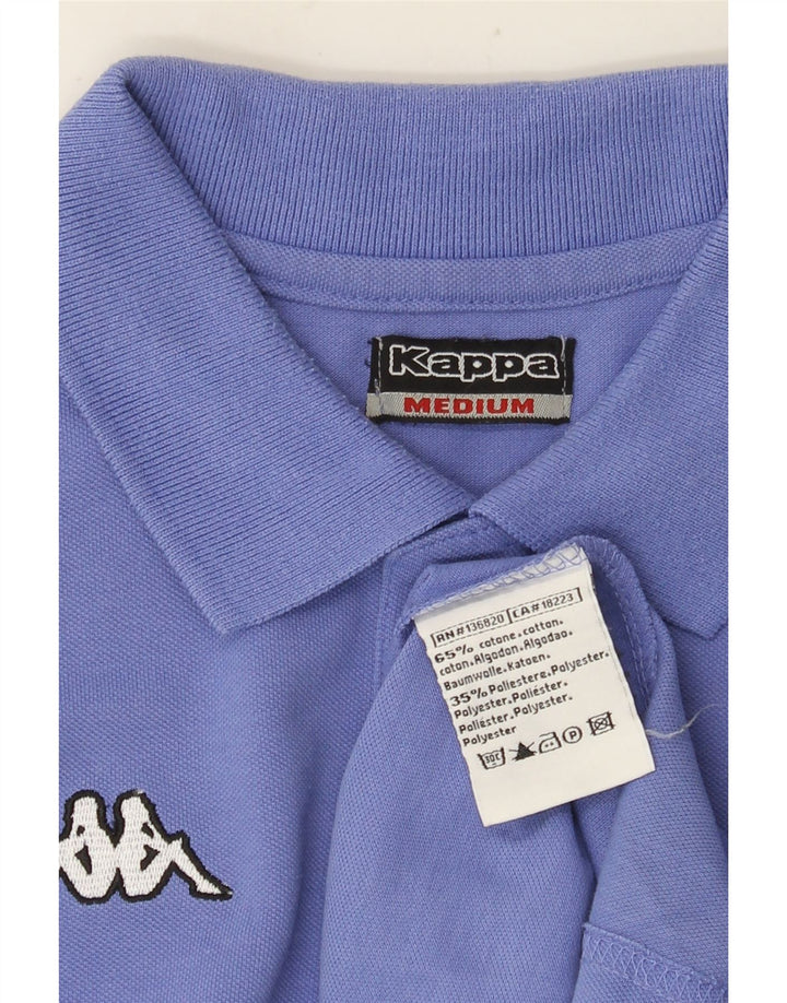 Kappa Mens Polo Shirt Medium Blue Cotton