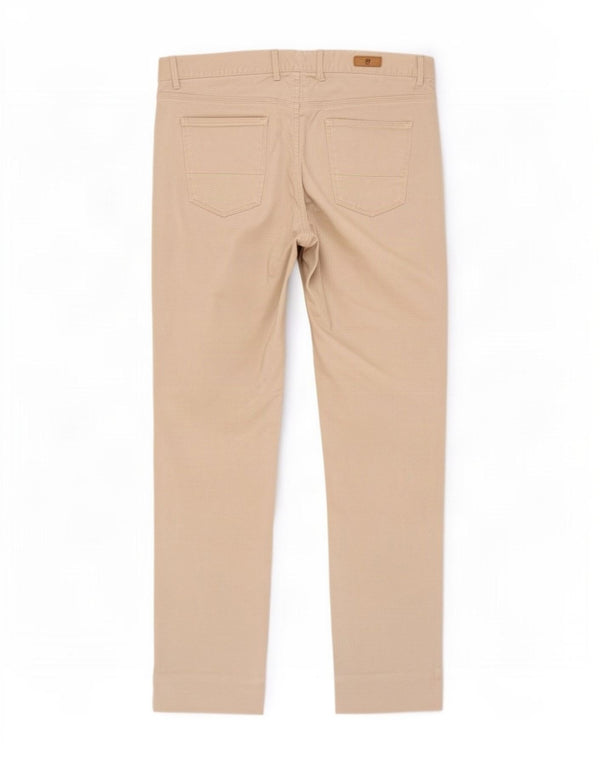 Massimo Dutti Mens Casual Trousers EU 42 Large W32 L30 Beige Geometric