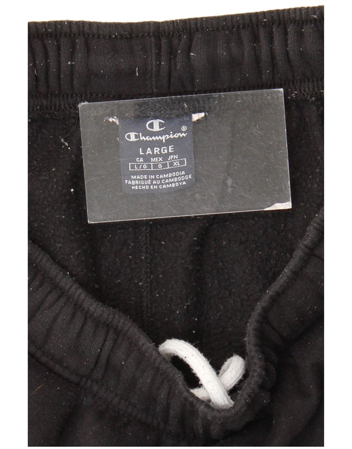 Champion Mens Tracksuit Trousers Large  Black