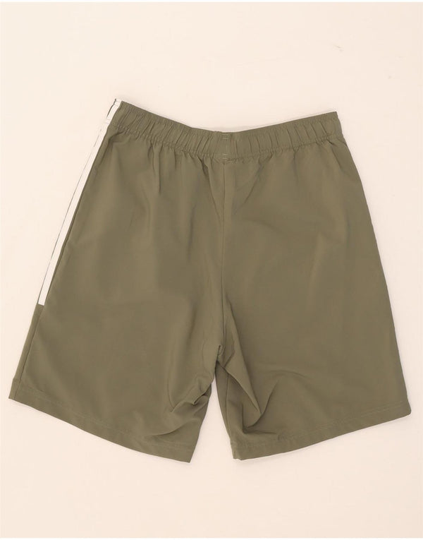 Pantaloni scurți sport Adidas pentru bărbați, poliester mediu kaki