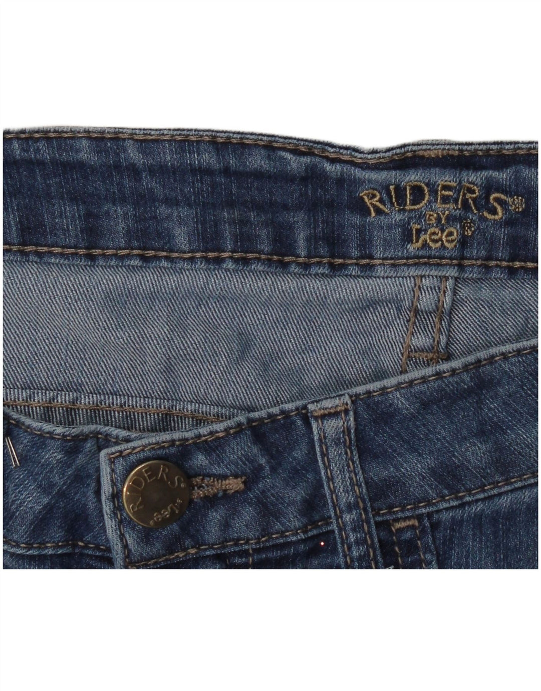 Lee Womens Riders Capri Jeans W34 L18 Blue
