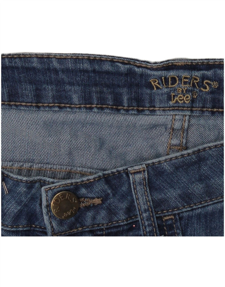 Lee Womens Riders Capri Jeans W34 L18 Blue