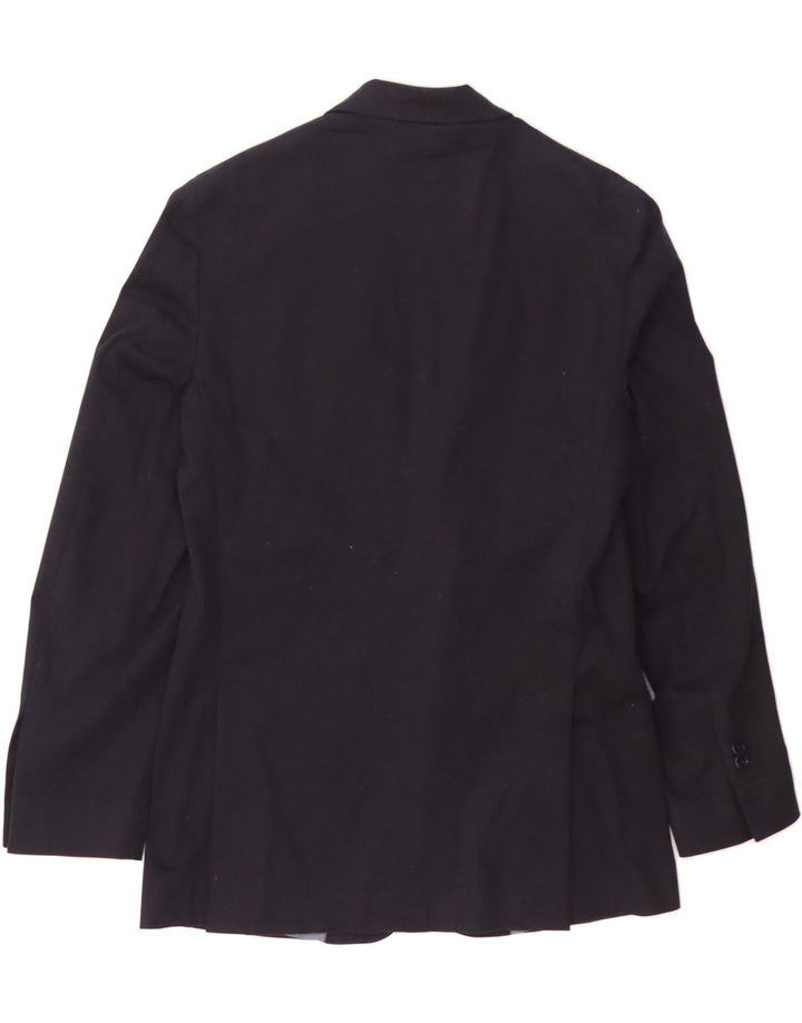 MASSIMO DUTTI Mens 2 Button Blazer Jacket EU 50 Medium Navy Blue Cotton Vintage Massimo Dutti and Second-Hand Massimo Dutti from Messina Hembry 