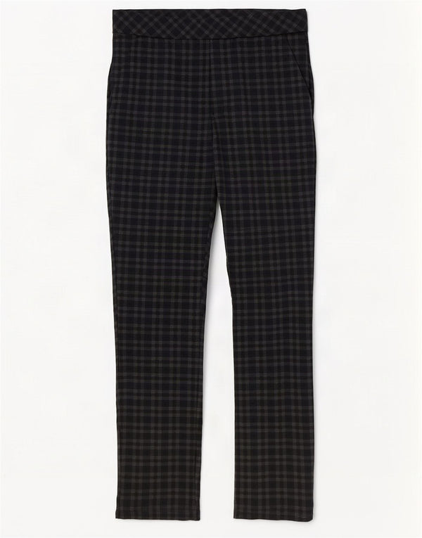 Marks & Spencer Womens Casual Trousers UK 12 Medium W30 L29 Brown Check