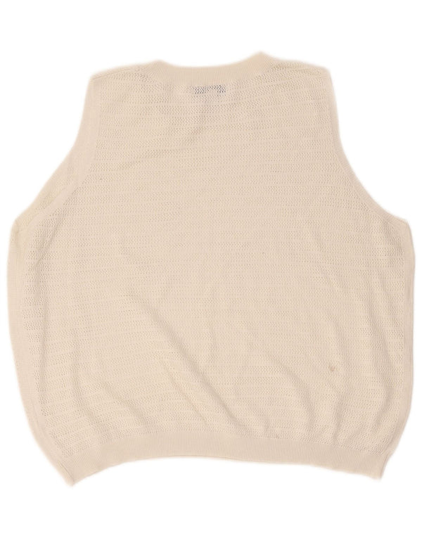 Marks & Spencer Γυναικείο γιλέκο Tank Top UK 18 XL Λευκό ριγέ