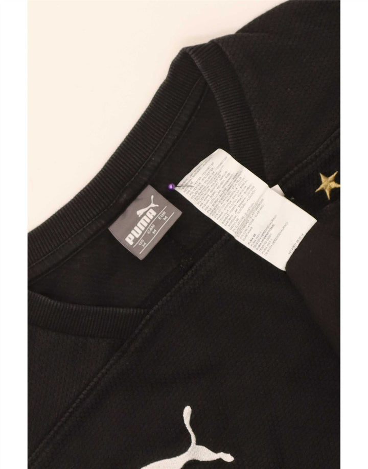 Puma Herre BVB Dortmund Sweatshirt Jumper Medium Sort Bomuld
