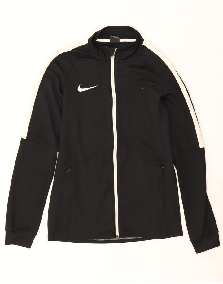 Nike Mens Dri Fit Tracksuit Top Jacket Medium Black Colourblock Polyester