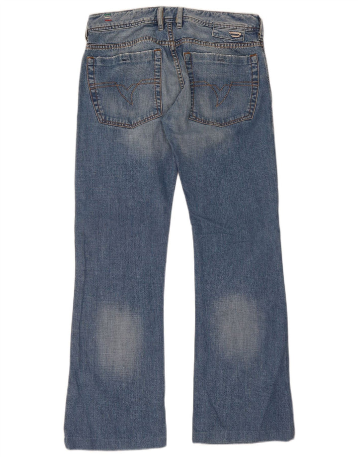 Diesel Mens Zathan Bootcut Jeans W31 L30 Blue Cotton