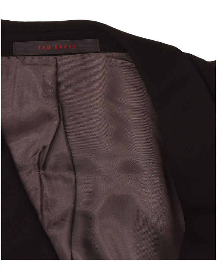Ted Baker Herre 3-knaps blazerjakke US 42 XL Black New Wool