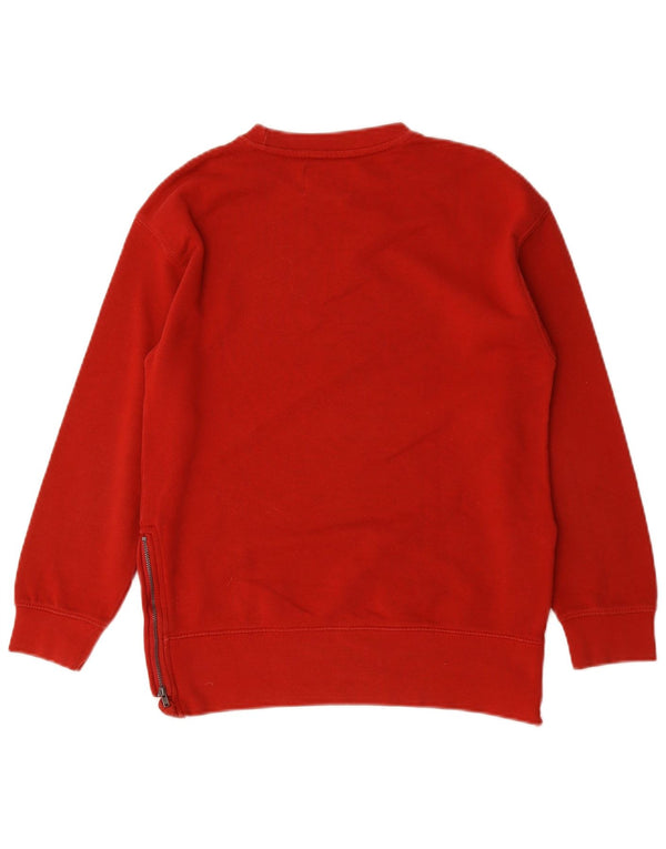 Zara Girls Sweatshirt Jumper 9-10 Years Red