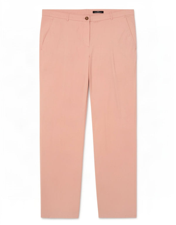 Hugo Boss Γυναικείο λεπτό παντελόνι Chino UK 12 Medium W34 L32 Ροζ βαμβακερό