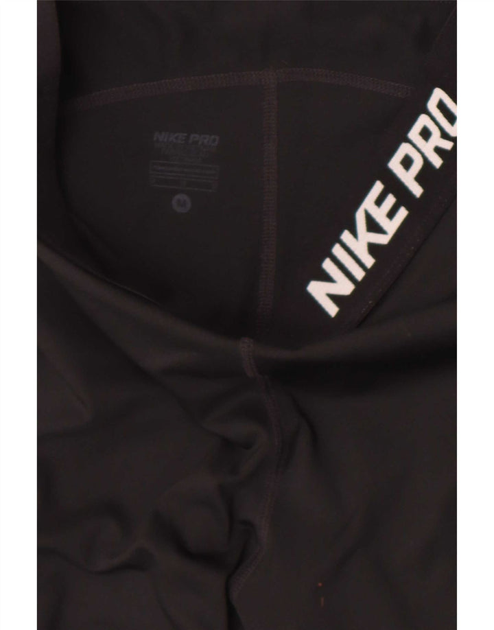 Nike Womens Dri Fit Graphic Capri Leggings UK 12 Medium Black