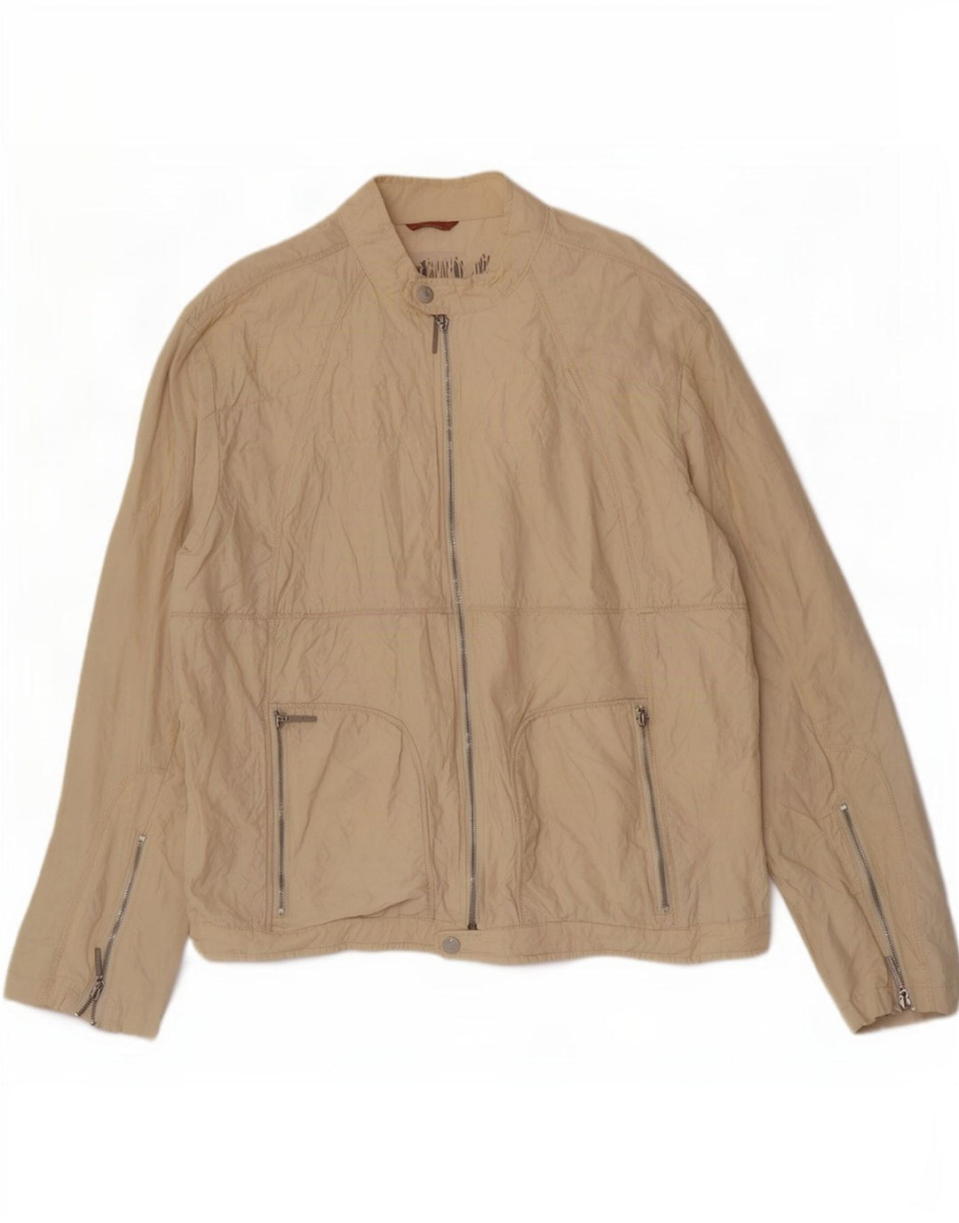 Мужская куртка-бомбер Lee Cooper UK 44 2XL, бежевый нейлон