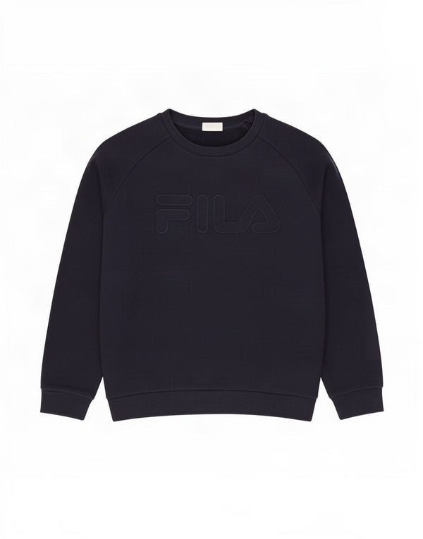 Fila Mens Graphic Sudadera Jumper 2XL Azul Marino Algodón