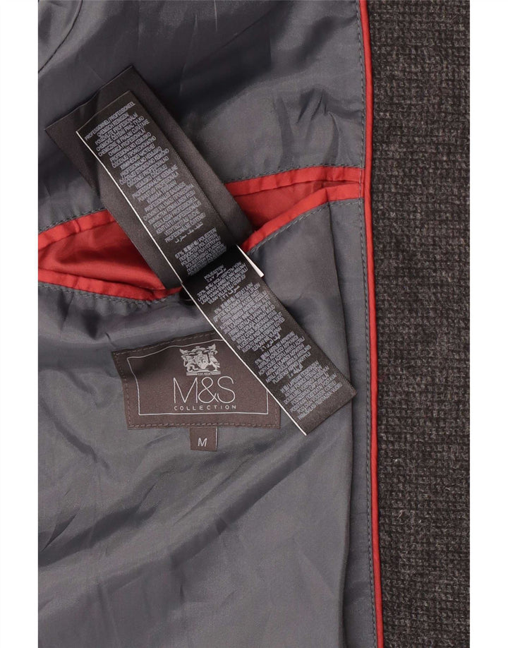 Sobretudo masculino Marks & Spencer UK 38 poliéster cinza médio
