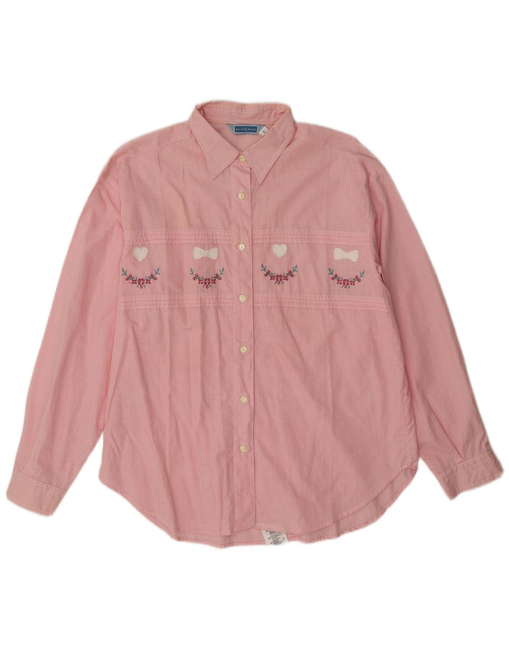 Belfe & Femme Chemise Oversize IT 44 Vichy Rose Moyen