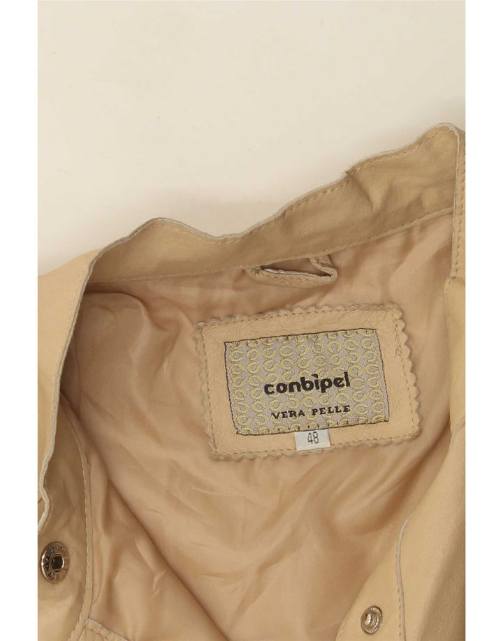 Jaqueta de couro feminina Conbipel IT 48 XL bege
