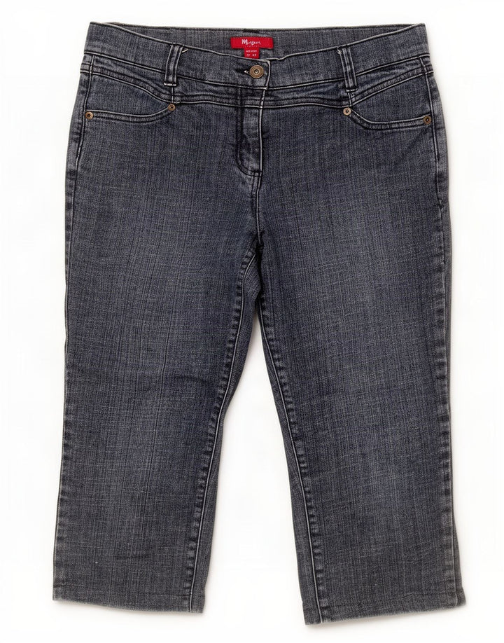 Monsoon Womens Bermuda Denim Shorts UK 12 Medium W30 Blue Cotton