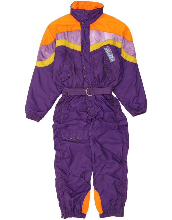 Ellesse Herre Hætte Ski Jumpsuit EU 50 Large Purple Colourblock