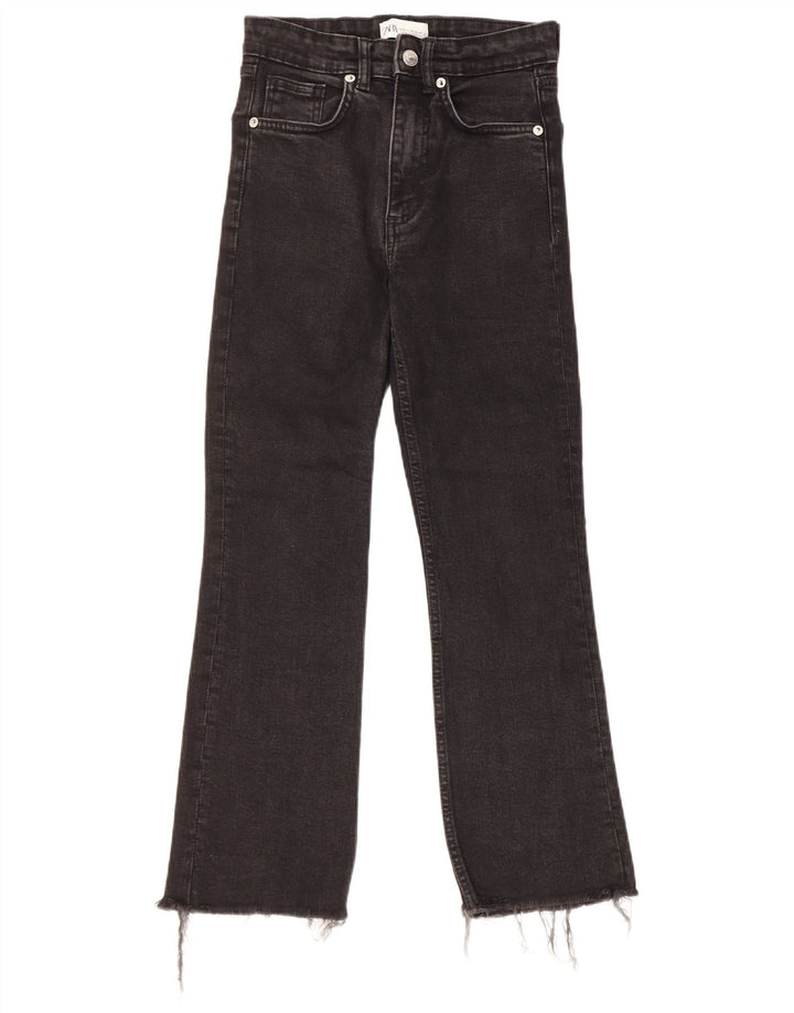 Zara Womens Bootcut Jeans EU 36 XS W26 L25 Black