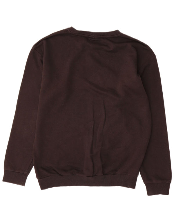 Puma Womens Graphic Oversized Sweatshirt Jumper UK 10 Small Black
